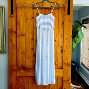 Womens XS After Market dress blue and white